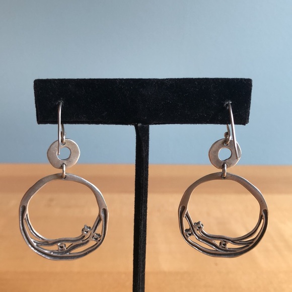 Silpada Silver Hoop Earrings - Picture 2 of 7